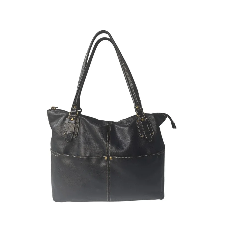 Vintage Fossil Hobo Pebbled Leather Tote Shoulder Bag ZB2544